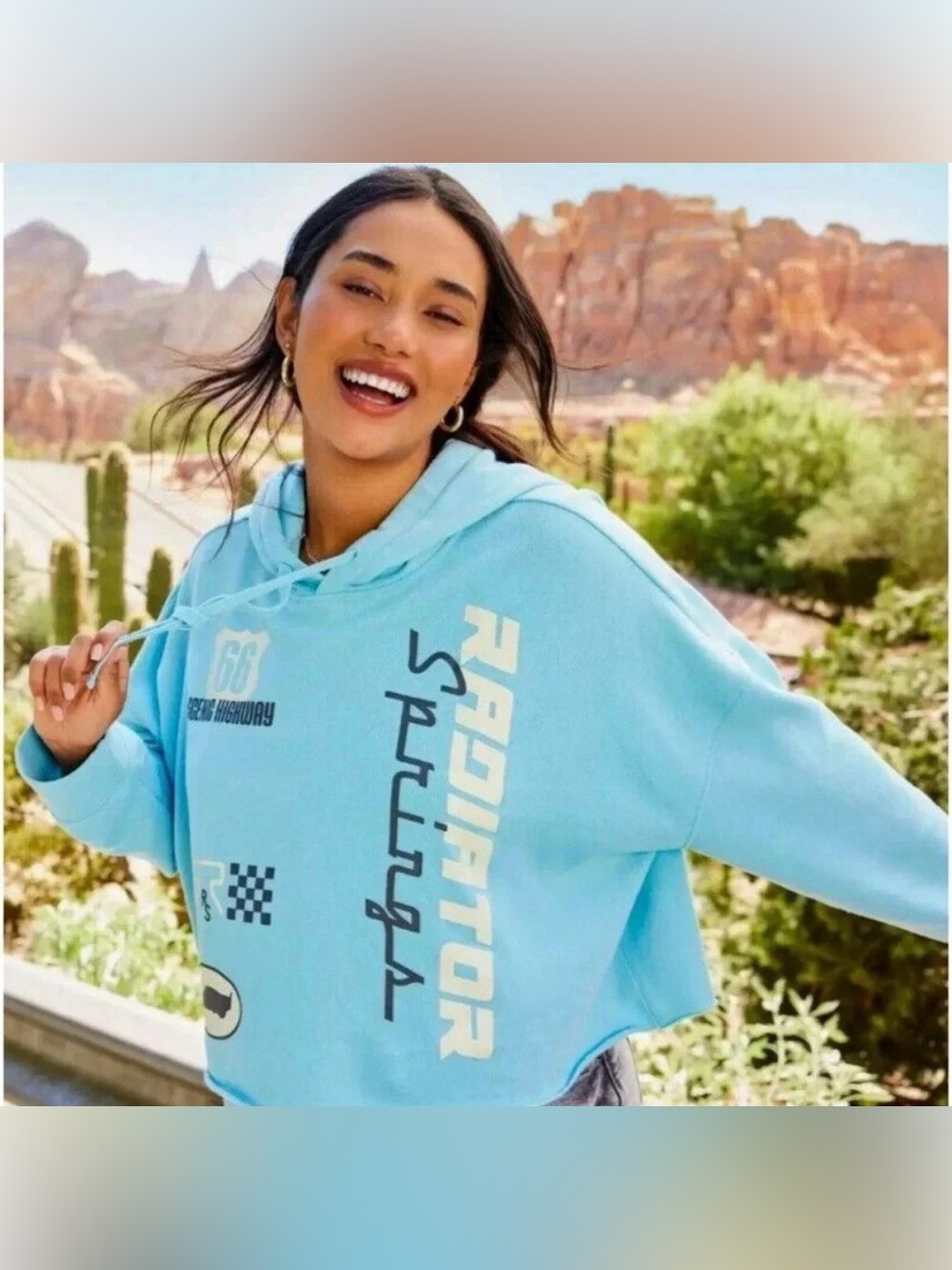 Disney Cars Radiator Springs Cropped Hoodie